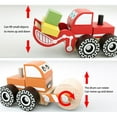 thumbnail image 4 of BEACENOV Wooden Toy Car Set, 4-Piece Construction Vehicles Toy Set, Toddlers Montessori Wooden Educational Toys for Baby Boys 3+ Years Old, Great Birthday Gifts for Toddler Boys, 4 of 7