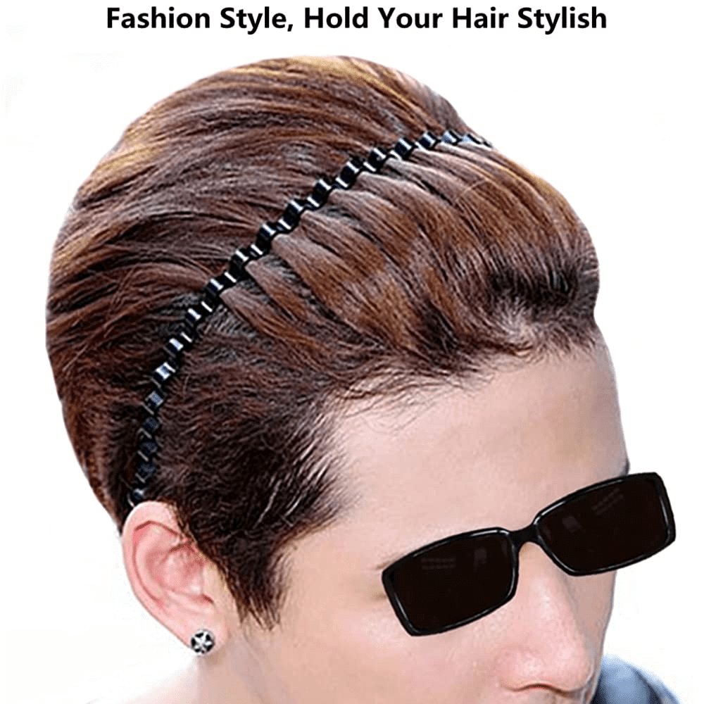 Metal Hair Band for Men Women display picture 1