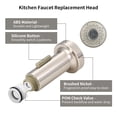thumbnail image 4 of Kitchen Pull-out Spray Head 2-Function with Check Valve Pull Down Spray Head G1/2 Replacement Nozzle Brushed Nickle, 4 of 7