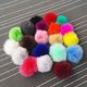 thumbnail image 3 of Xiao Hua Accesorios de decoración, accesorios de pompones, colgantes - Bolas de pompones, pompones para manualidades, bolas de pompones, pompones a granel, 9 cm de diámetro, 15 unidades, azul, 3 of 5