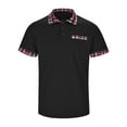 thumbnail image 3 of Caqnni Men's Short Sleeve Polo Shirts Classic Casual Collared Shirts for Versatility (Black,L), 3 of 5