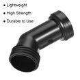 thumbnail image 4 of Uxcell IBC Tank Drain Drainage Tube 60mm Coarse Male to Female Thread Plastic Black, 4 of 5