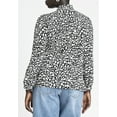 thumbnail image 3 of ELOQUII Women's Plus Size Printed Tie Neck Blouse, 3 of 6