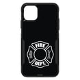 thumbnail image 1 of DistinctInk Custom SKIN / DECAL compatible with OtterBox Commuter for iPhone 11 Pro MAX (6.5" Screen) - White Fire Department Maltese Cross - Show Your Support for First Responders, 1 of 5