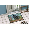 thumbnail image 2 of Carolines Treasures CK1233MAT Newfoundland Spring Door Mat Indoor Rug or Outdoor Welcome Mat 18x27 Doormat  27"L x 18"W, 2 of 4