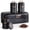 Black, variant on Plexon Metal Bread Box with Tea Coffee Sugar Container Set Black Bread Box for Kitchen Countertop with Canister Set of 4