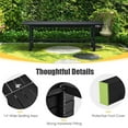 thumbnail image 5 of Gymax Outdoor HDPE Bench w/ Metal Frame 47'' x 14'' x 16'' for Yard Garden Black, 5 of 8
