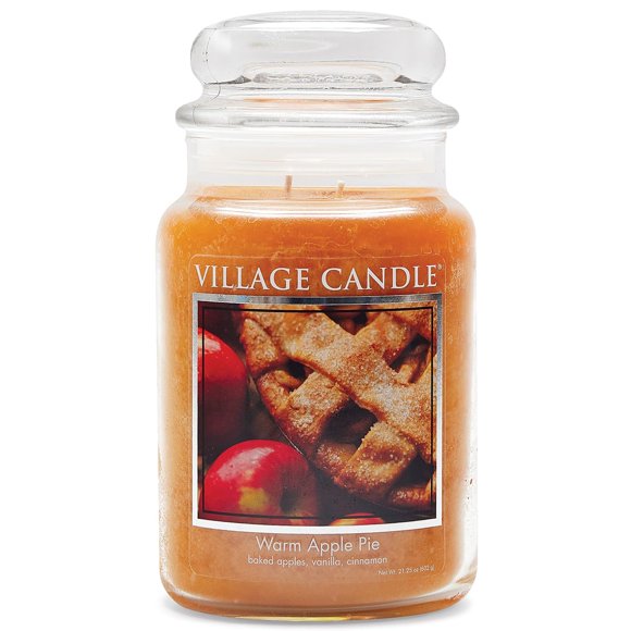 Village Candle Warm Apple Pie Large Glass Apothec