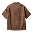 thumbnail image 6 of Guluxicc Men's Cotton Shirts Collared Short Sleeve Beach Vacation Tops for Everyday Wear Spring Summer Casual Outfits, 6 of 8
