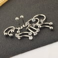 thumbnail image 3 of 12 Unids / Set Stainlee Steel Nose Eyebrow Lip Studs Pendientes para Street Casual Ocasión Especial Aniversario de Acción de Gracias Sunnimix Joyas perforantes, 3 of 8