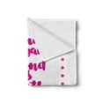 thumbnail image 2 of Best Friend Soft Flannel Fleece Throw Blanket, Loyal Friend is Worth Thousand Relatives Wise Experienced Saying, Cozy Plush for Indoor and Outdoor Use, 50" x 70", Magenta and White, by Ambesonne, 2 of 5