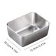 thumbnail image 3 of Contenedor De Plstico Para Alimentos, Libre De Bpa, 25 X 18 X 8 Cm, Transparente, Base Antideslizante, Ideal Para Guardar Sobras, Organizar La Despensa Y Congelar Comidas. Paquete De 4., UKHBMC, 3 of 8