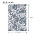 thumbnail image 3 of Pofeuu Lilies Flowers Print Travel Document Organizer Passport Holder Men Women for Family (6.5 in x 4.5 in),Wallet Holder Credit Card Clutch Bag Case, 3 of 5