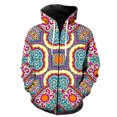 thumbnail image 1 of Sudadera con capucha y cremallera para hombre, estilo nacional retro, unisex, divertida, con estampado 3D, estilo Harajuku, manga larga, 1 of 6