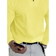thumbnail image 4 of ORQ Men Blended Long Sleeve Tops V-Neck Plain Spandex Sweatshirt, 4 of 4
