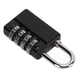 thumbnail image 5 of Luggage Lock, Locker Padlock Anti Rust Black For Garages For Gym For Travel, 5 of 8