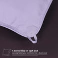 thumbnail image 4 of Superior Reversible Down Alternative Comforter, Twin, Plum-Lilac, 4 of 11