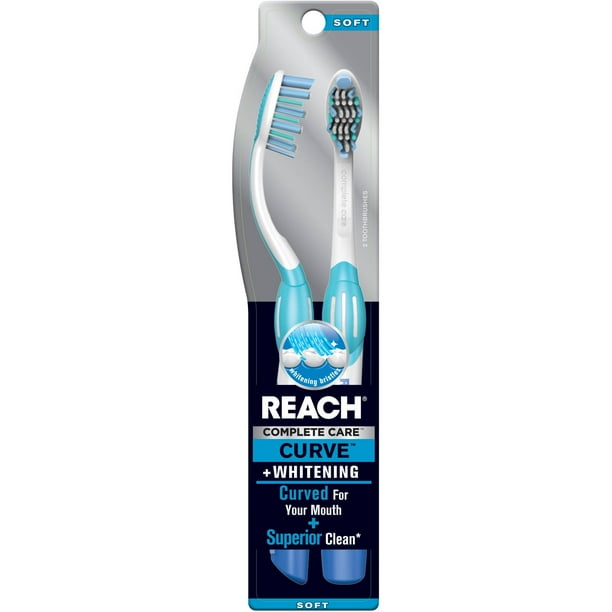 Reach Complete Care Curve + Whitening Soft Toothbrushes, 2 count