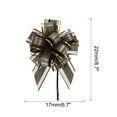thumbnail image 2 of Large Pull Bow Gift Wrapping Bows Ribbon Organza for Wedding Baskets Presents Christmas Party Black, 2 of 6
