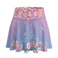 thumbnail image 7 of SEANATIVE Tennis Skirts for Women Workout Casual Skort with Built-in Shorts & 2 Pockets Breathable Stretchy Fabric Golf Pickleball Running Wear, S, Peach Blossom Pink Violet Gradient, 7 of 7