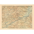 thumbnail image 3 of Baedeker 14x11 Black Modern Framed Museum Art Print Titled - Murzthal Austria - Baedeker 1896, 3 of 5