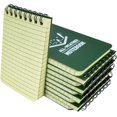 thumbnail image 1 of shiyou-10 Pack Waterproof Notebook, 3x5 inch Pocket Notepad, All Weather Pocket Notebook, Write in The Rain Mini Spiral Notepad with Grid, Handy Steno Memo Pads for Outdoor, Office, School (Green), 1 of 4