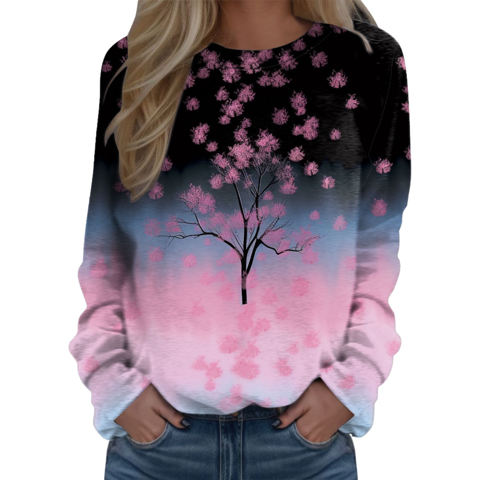 Distressed sweatshirt womens online