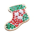 thumbnail image 4 of Mosaic Coaster Craft Kit Holiday Gift with Wooden Base for Kids and Adults Christmas Home Decor, 4 of 9