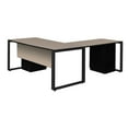 thumbnail image 2 of Regency Structure 72 x 78 in. Corner L Desk with Metal Pedestal Drawer- Maple, 2 of 10