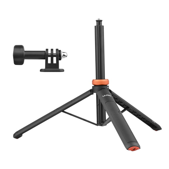 UURIG TP-03 Trépied de Perche à Selfie pour Caméra D\'action, Longueur Max. 122 cm avec Vis de 1/4 Pouce pour Caméra d'Action de Téléphone Intelligent, Diffusion en Direct Vlog, Vidéo Selfie, Enregistrement Vidéo