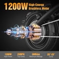 thumbnail image 5 of ASKGO 1200W Peak 650W Foldable Electric Bicycle, 48V 13Ah Commuting Electric Bike for Adults, 14" Portable Electric Bicycle with Multi Shock Absorber, UL2849, 5 of 11