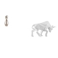 thumbnail image 1 of Estatua De Toro Besándose, Escultura Artística, Colección De Arte, Regalo De Aniversario, Adorno De Mesa Para Decoración De Estantería, Figura Abstracta De Resina Moderna Versátil Para, 1 of 8