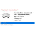 thumbnail image 2 of Front Brake Rotor - Compatible with 2005 - 2006 Chevy Equinox, 2 of 2