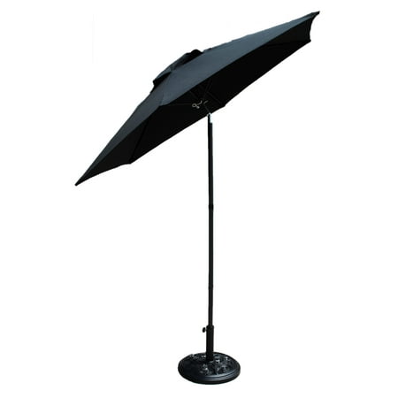 Tilt Umbrella - Shop4Omni Patio Shade Umbrella with Tilt - Black