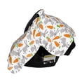 thumbnail image 3 of Naloa Cute Rabbit Baby Car Seat Cover, Breathable Baby Carrier Cover, Multiuse Baby Carrier Cover & Nursing Breastfeeding Cover, 3 of 5