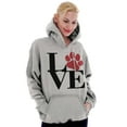 thumbnail image 4 of Cute Dog Cat Pet Lover Owner Paw Hoodie Sweatshirt Women Brisco Brands X, 4 of 6