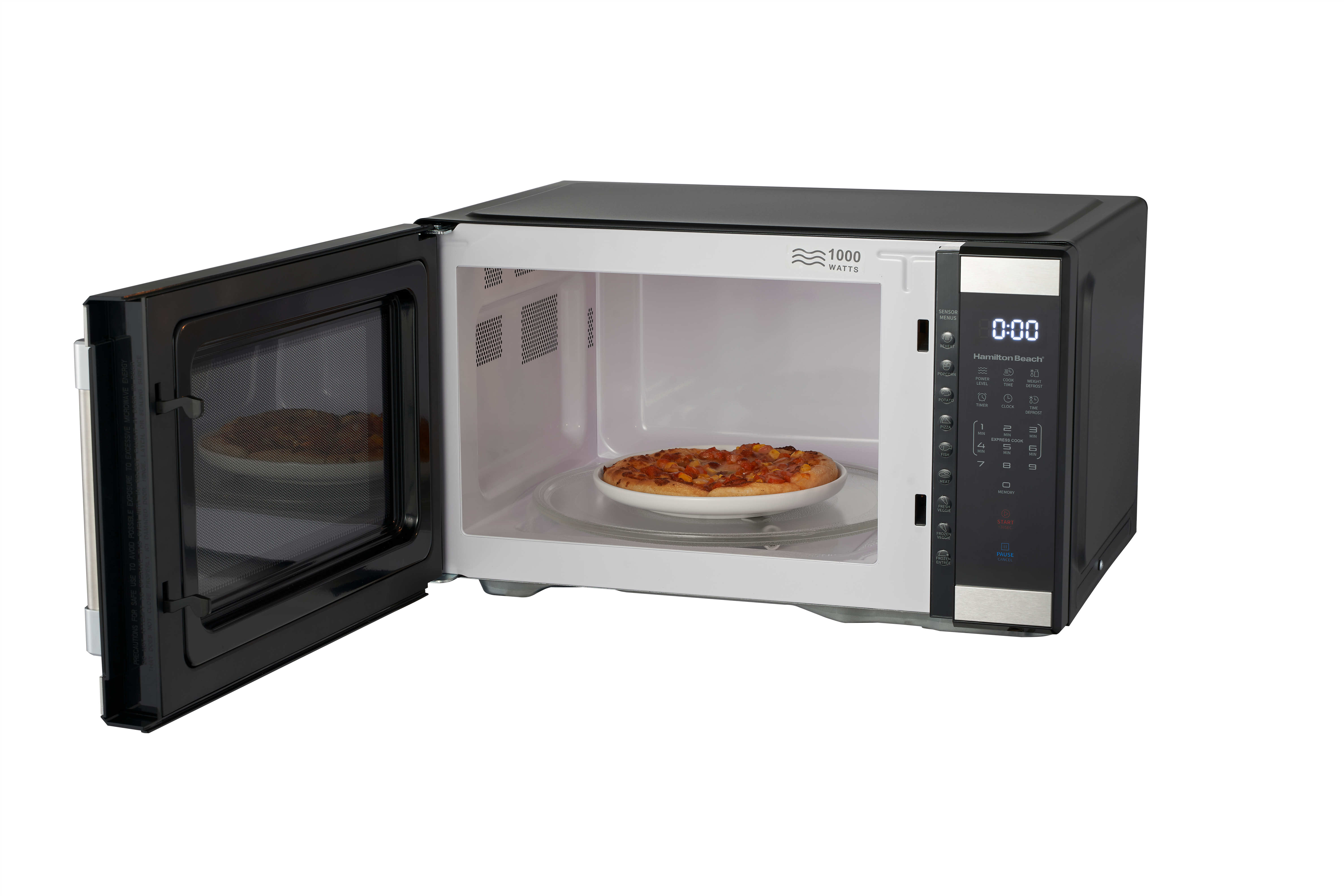 Hamilton Beach 1.1 cu ft Countertop Microwave Oven in Stainless Steel - image 5 of 8