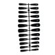 thumbnail image 1 of Soidarity 24 Uds uñas postizas CoffinPress-on diseño barniz Extra largas puntas de uñas artificiales suministro de manicura accesorios para Arte de uñas negro, 1 of 6