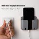 thumbnail image 1 of Estante de carga de teléfono de pared adhesivo con caja de almacenamiento de control remoto de gancho gris Ndcxsfigh Libre de BPA, 1 of 7