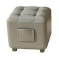 thumbnail image 3 of Reposapiés pequeño, otomano, taburete estable para cambiar zapatos, reposapiés, reposapiés para sala de estar, sala de juegos, dormitorio, interior Gris, 3 of 8