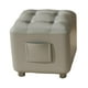 thumbnail image 3 of Reposapiés pequeño, otomano, taburete estable para cambiar zapatos, reposapiés, reposapiés para sala de estar, sala de juegos, dormitorio, interior Gris, 3 of 8