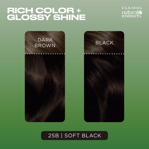 Clairol Natural Instincts Demi-Permanent Hair Color Creme, 2SB