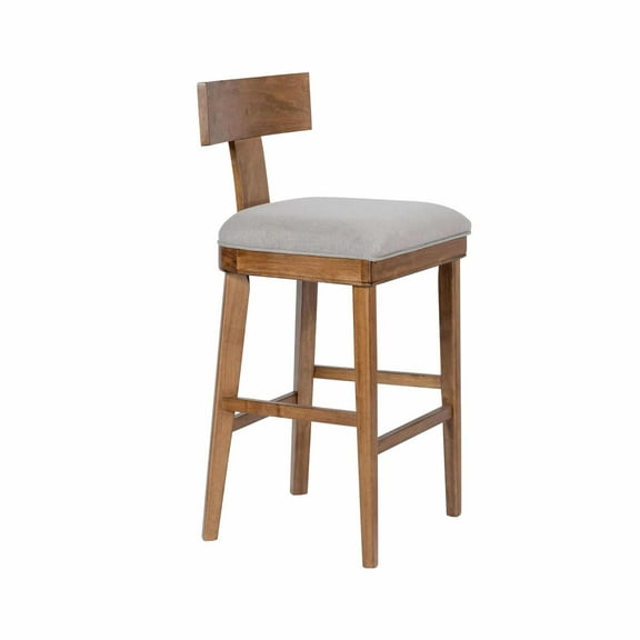Theodora T- Back Bar Stool with Wood Seat Frame and Cushion