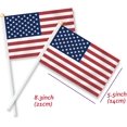 thumbnail image 2 of SHIBA-25PCS USA United States Handheld Small Flag,US America Americans Hand held Mini Decor Decoration Banner, 2 of 4