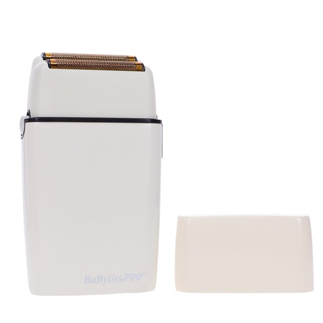 Shaver Babylisspro inalámbrico blanco de metal blanco doble lámina BaBylissPRO Shaver Babylisspro inalámbrico blanco de metal blanco doble lámina
