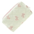 thumbnail image 5 of Unique Bargains 1 Pc Butterfly Pattern Makeup Bag for Travel Vacation Pink Beige Polyester, 5 of 5