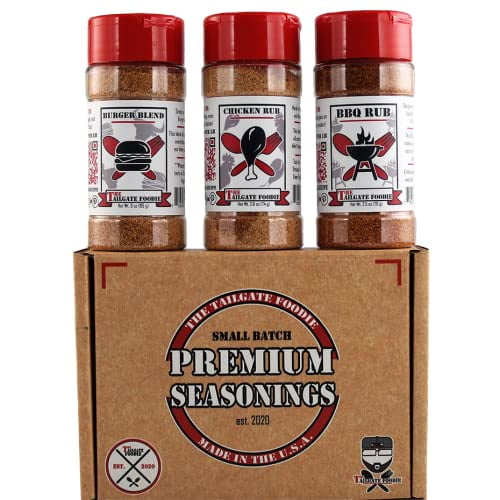 THE TAILGATE FOODIE Rare Pitmaster Gourmet Seasonings 4 pc Grill