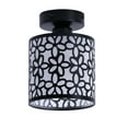thumbnail image 4 of Maichis RV Pendent Dining-Room Light Fixture, 1X Replaceable LED Bulb Included, 12V RV Interior Light with Switch, Black Scrolled Flower Shape, 12Volt Interior Light for RV Motorhome Camper Trailer, 4 of 6