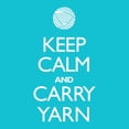 thumbnail image 2 of CafePress - Turquoise Keep Calm And Carry Yarn Tote Bag - Unisex Canvas Tote Bag, Beige, 1-Piece, 2 of 7