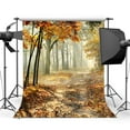 thumbnail image 1 of BSDHOME Polyester 5x7ft Photography Backdrop Rural Forest Autumn Fall Leaves Natural Scene Seamless Background Studio Prop CA364, 1 of 3